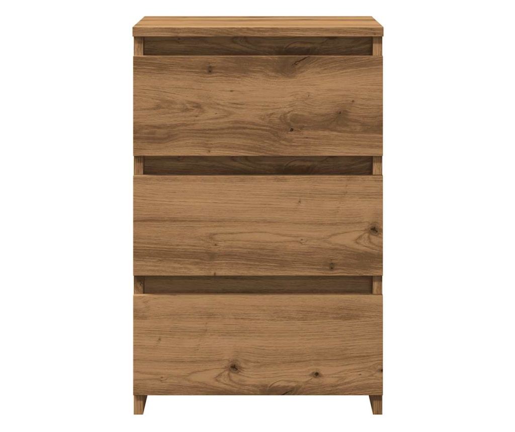 Noćni ormarić, 2 kom, Artisan Oak 40x35x62.5 cm obrađeno drvo - 6