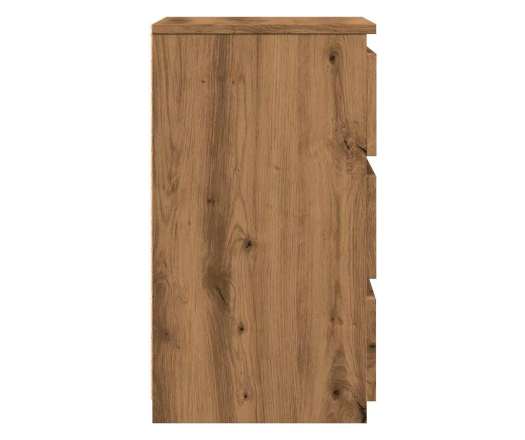 Noćni ormarić, 2 kom, Artisan Oak 40x35x62.5 cm obrađeno drvo - 9