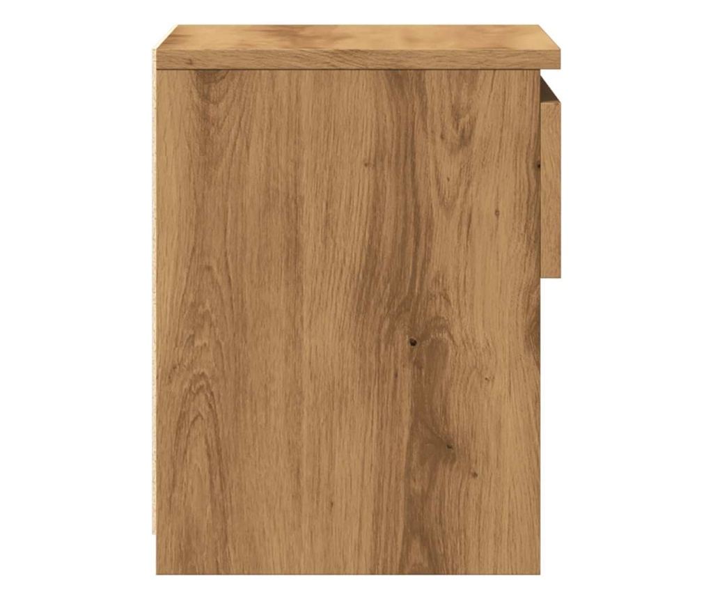 Noćni Ormarić Artisan Oak 40X30X39 Cm Od Obrađenog Drveta - 5