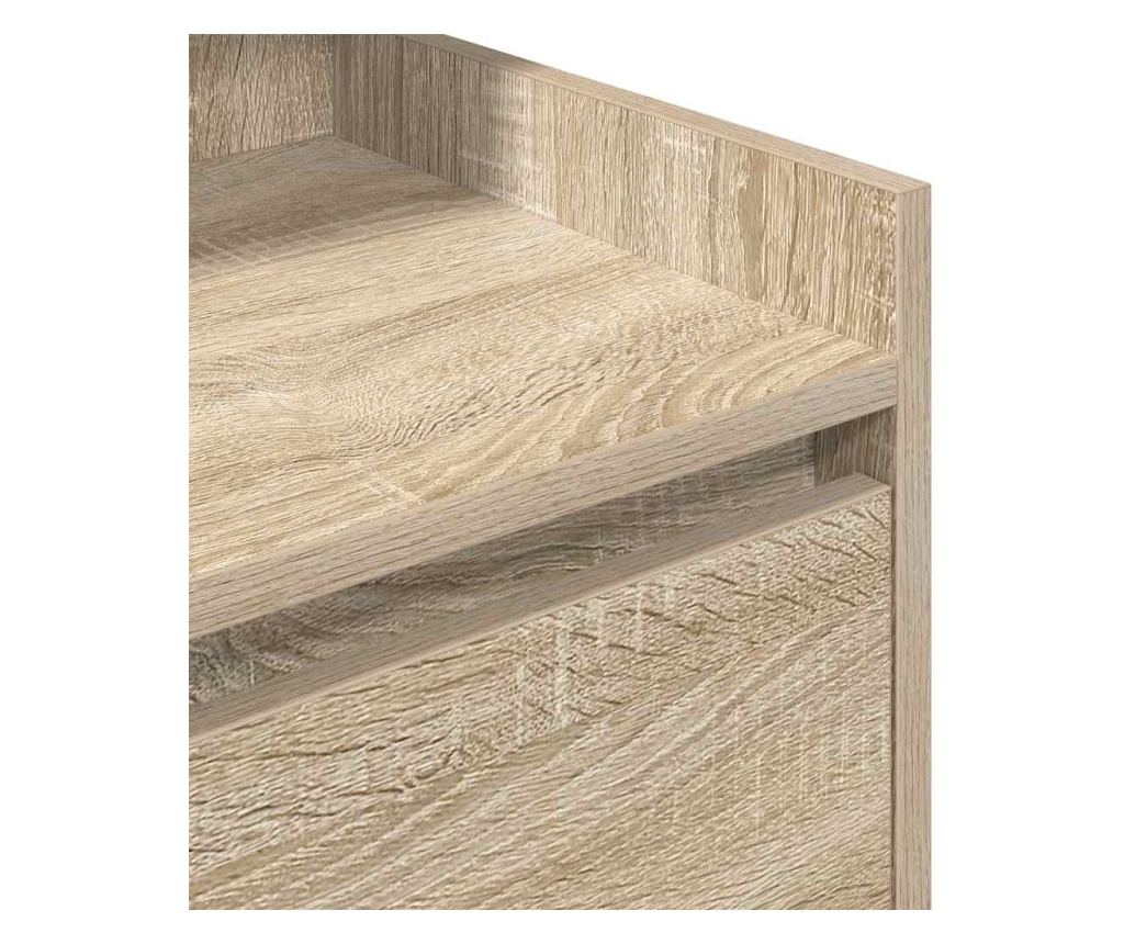 Noćni ormarić s 2 ladice (2 kom) Sonoma hrast 38x34x80 cm - 9