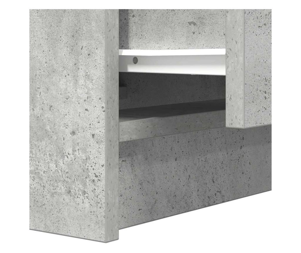 Noćni ormarić s 2 ladice, 2 komada, betonsko siva 38x34x80 cm - 10