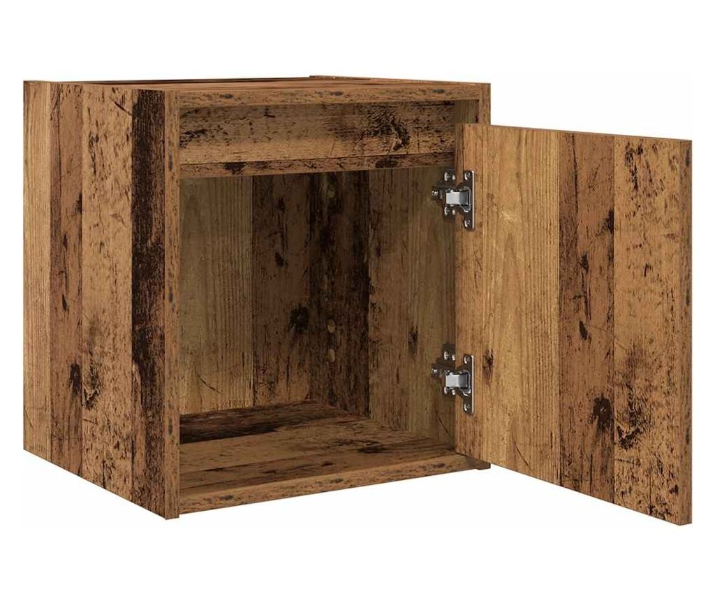 Zidni noćni ormarići 2 kom staro drvo 38x34x40 cm - 6