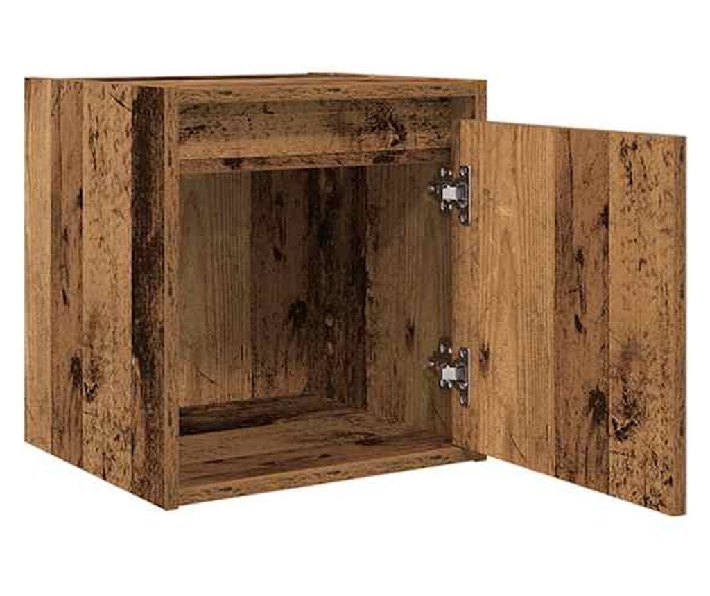 Zidni noćni ormarići 2 kom staro drvo 38x34x40 cm - 9