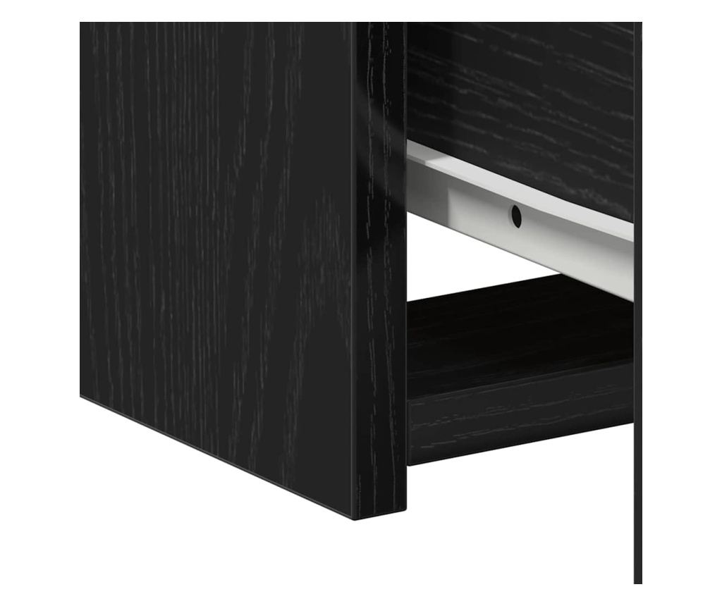 Noćni ormarić 2 kom Crni hrast 50 x 32 x 60 cm Kompozitno drvo - 11