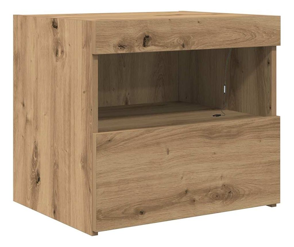 Noćni ormarić 2 kom Artisan Oak 50 x 40 x 45 cm Kompozitno drvo - 9