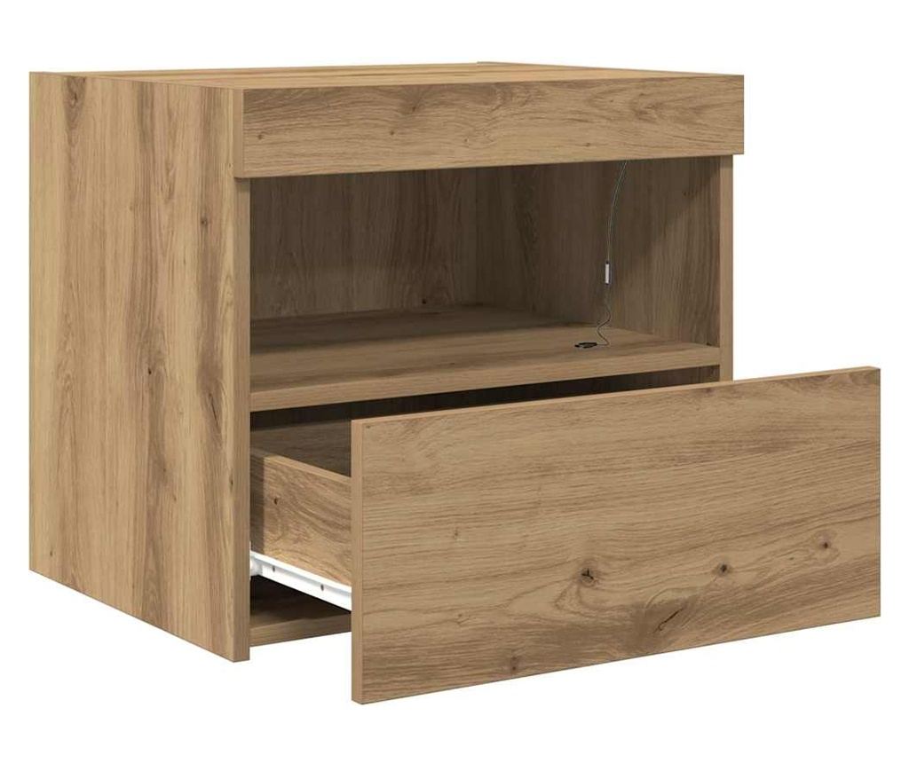 Noćni ormarić 2 kom Artisan Oak 50 x 40 x 45 cm Kompozitno drvo - 11