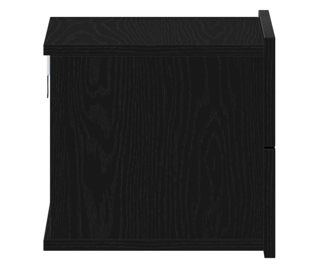 Crni Noćni Ormarić od Kompozitnog Drveta, 40 x 30 x 30 cm - 15