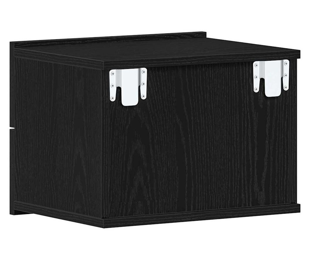 Noćni ormarić s ladicom (2 kom) Crni hrast 40 x 30 x 30 cm - 9