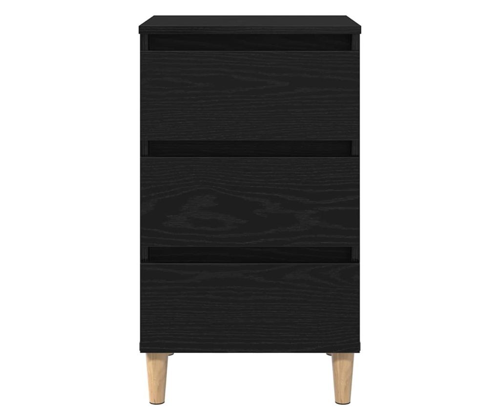 Crni ormarić za noćni ormarić 40 X 35 X 69 Cm Kompozitno drvo - 6