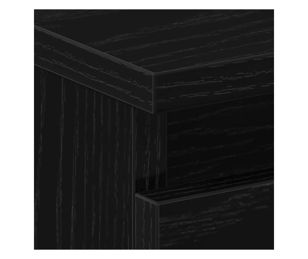 Crni ormarić za noćni ormarić 40 X 35 X 62,5 cm Kompozitno drvo - 15