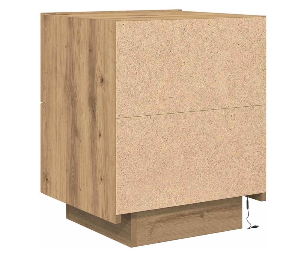 Noćni ormarić s ladicom (2 kom) - Artisan Oak - 10