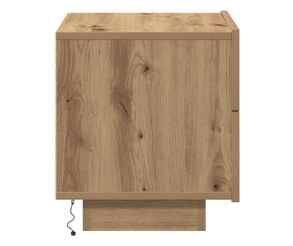 Artisan Oak Noćni Ormarić 70 X 36 X 40.5 Cm Kompozitno Drvo - 7
