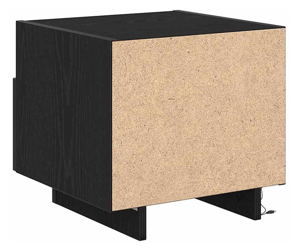 Noćni ormarić 2 kom Crni hrast 40 x 39 x 37 cm Kompozitno drvo - 19