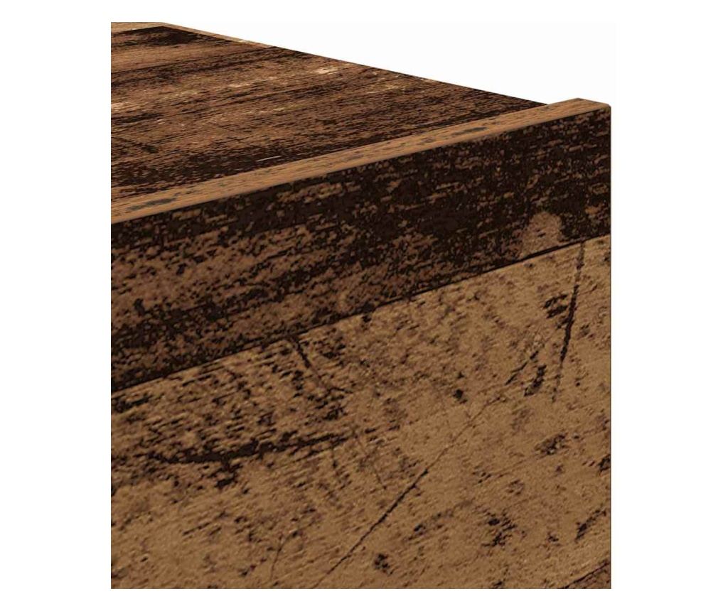 Plutajući Noćni Ormarić Staro Drvo 50 X 39 X 41 Cm Kompozitno Drvo - 12