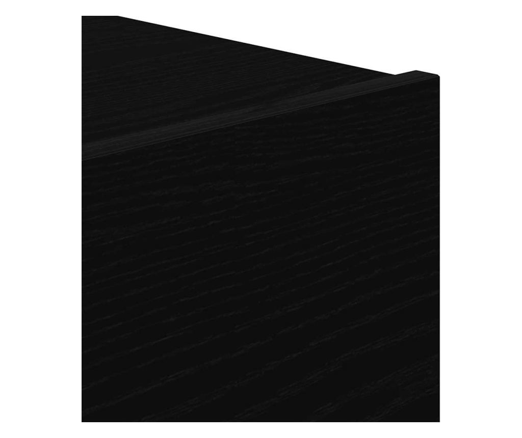 Crni hrast plutajući noćni ormarić 50 x 39 x 41 cm kompozitno drvo - 12