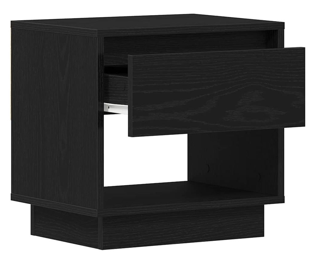 Noćni ormarić 2 kom Crni hrast 45 x 34 x 44 cm Kompozitno drvo - 5