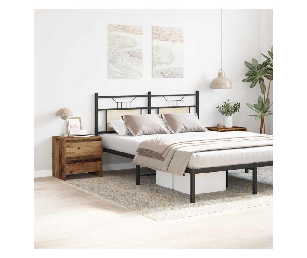 Noćni ormarić s ladicom 2 kom staro drvo 45 x 34 x 44,5 cm - 4