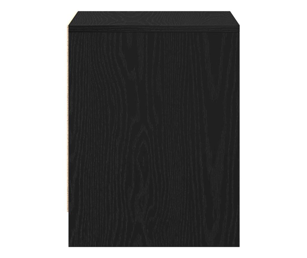 Noćni ormarić s ladicom (2 komada) Crni hrast 45 x 34 x 44,5 cm - 15