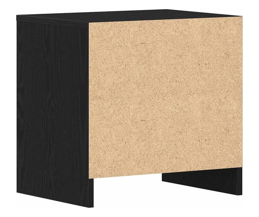 Noćni ormarić s ladicom (2 komada) Crni hrast 45 x 34 x 44,5 cm - 17