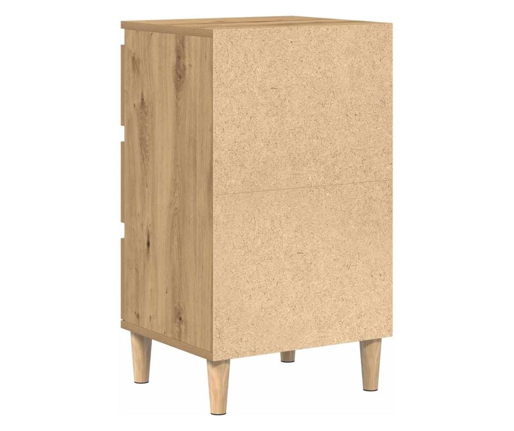 Artisan Oak Noćni Ormarić 40 X 35 X 70 Cm Kompozitno Drvo - 8