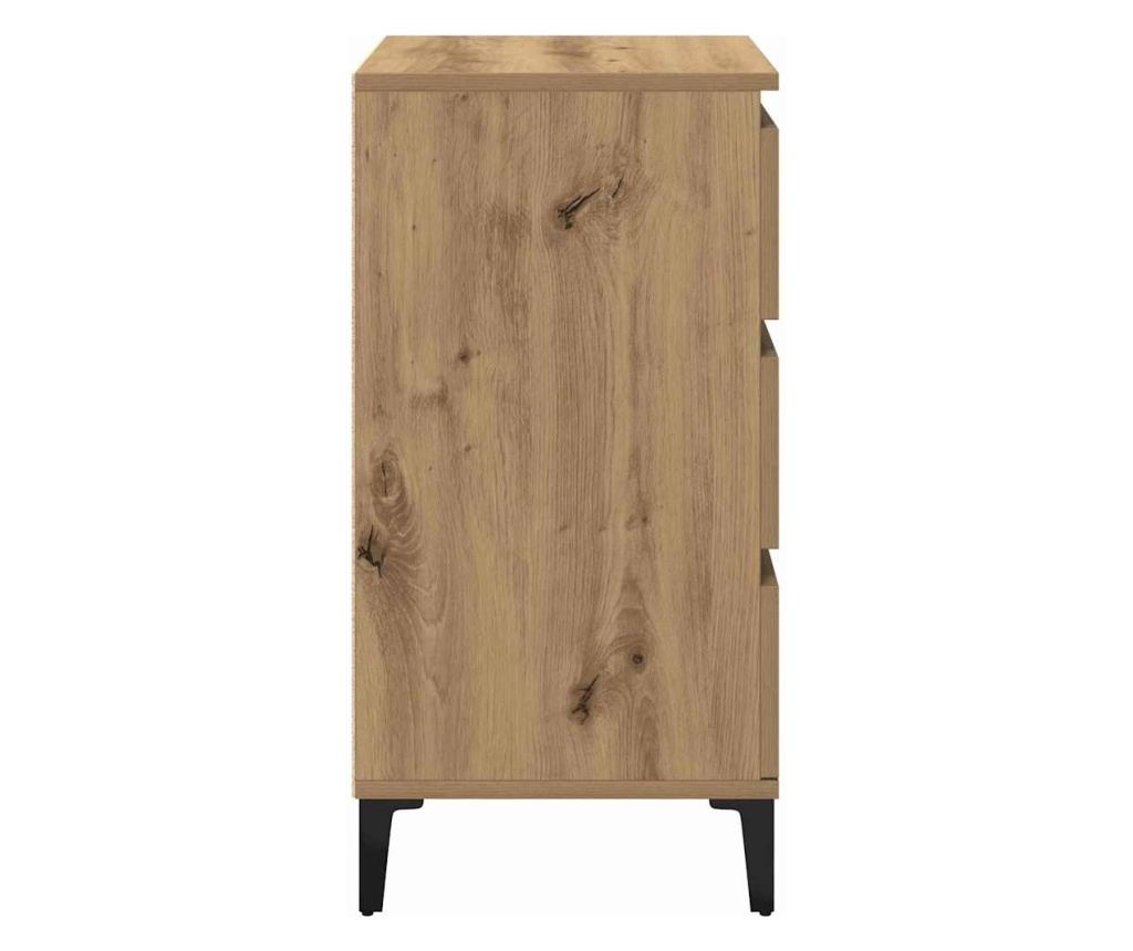 Artisan Oak Noćni Ormarić 40 X 35 X 70 Cm Kompozitno Drvo - 7