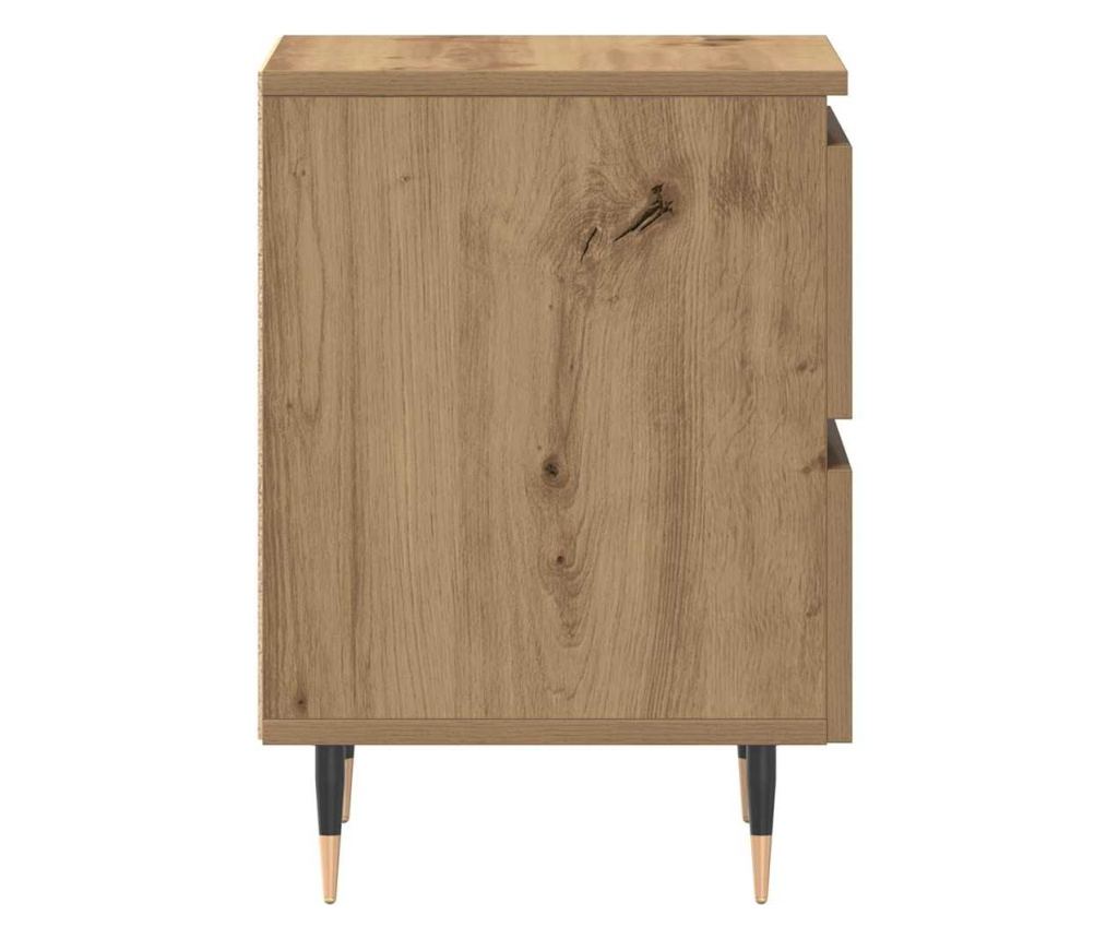 Artisan Oak noćni ormarić 40 X 35 X 50 cm kompozitno drvo - 7