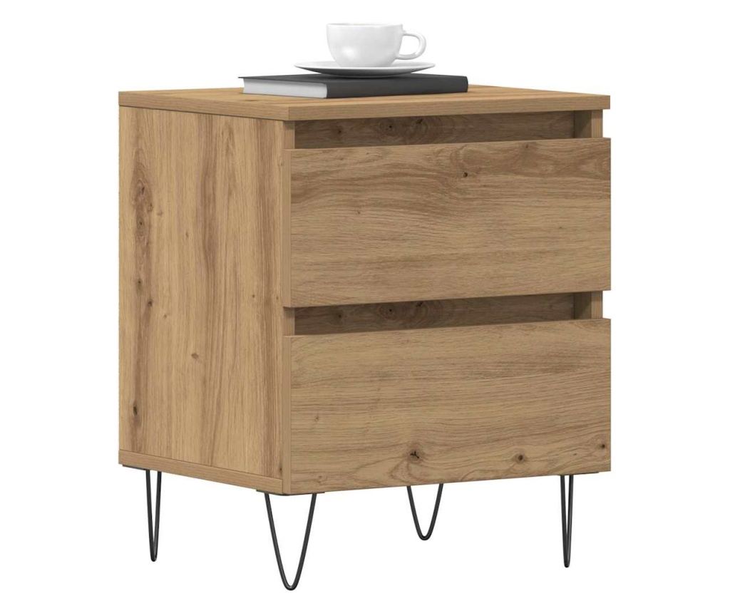 Artisan Oak noćni ormarić 40 X 35 X 50 cm kompozitno drvo - 3