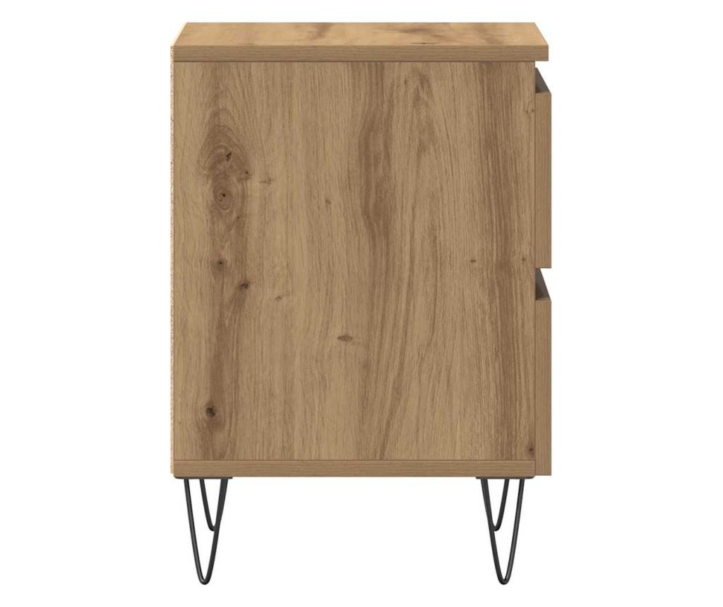 Artisan Oak noćni ormarić 40 X 35 X 50 cm kompozitno drvo - 7
