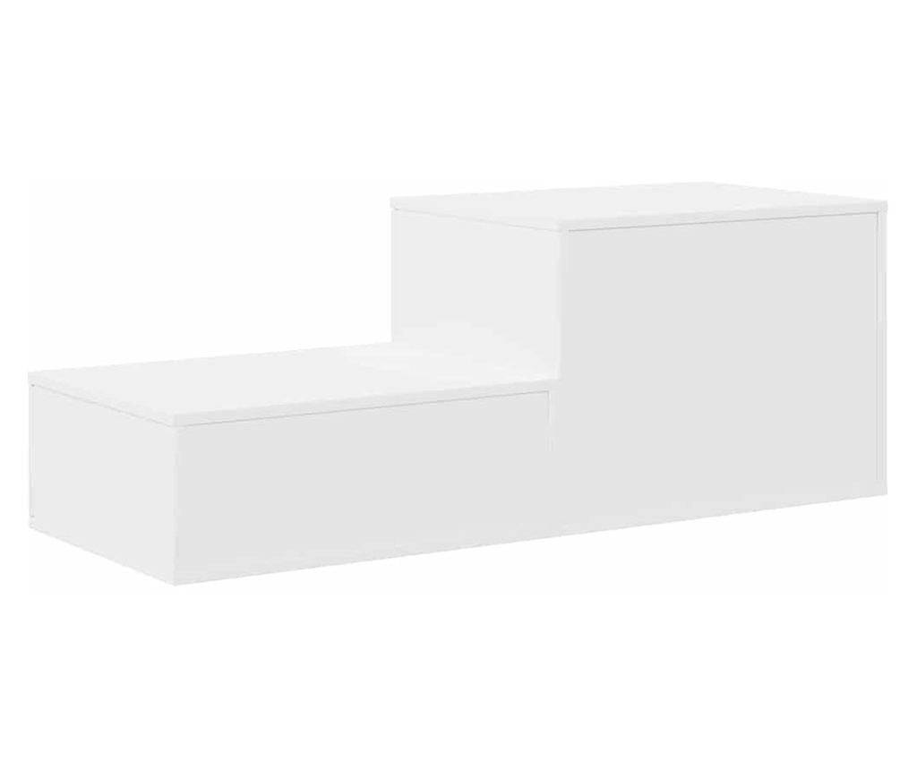 Bijeli ormarić za pohranu 127 x 41 x 40 cm Kompozitno drvo - 9
