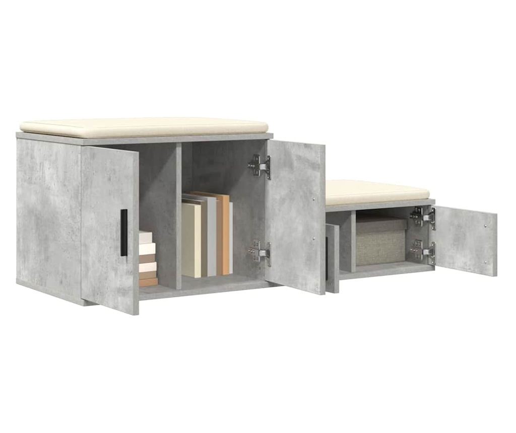 Ormarić za pohranu Concrete Gray 118 x 41 x 40 cm Kompozitno drvo - 3