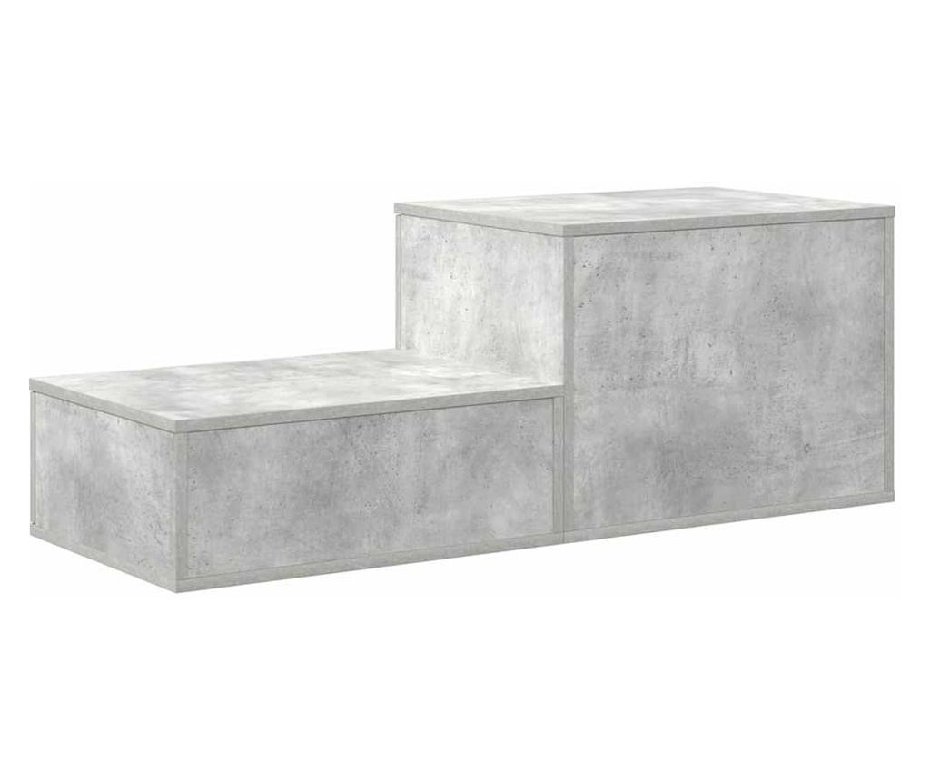 Ormarić za pohranu Concrete Gray 118 x 41 x 40 cm Kompozitno drvo - 9