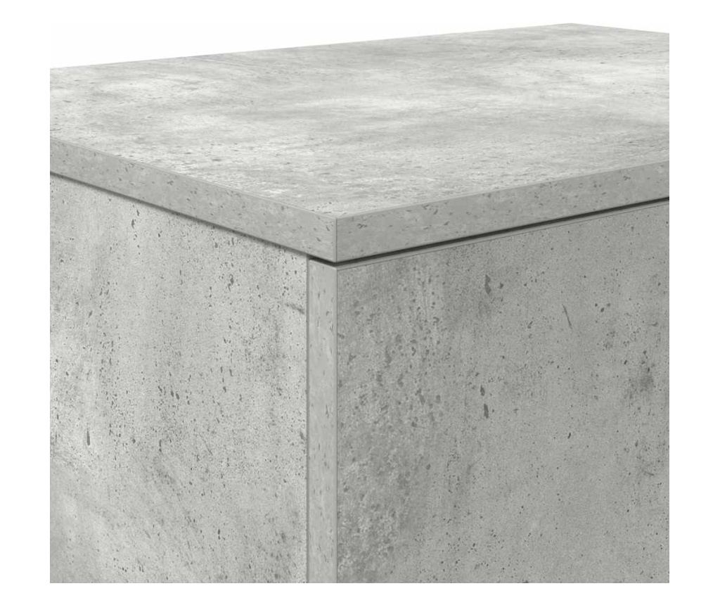 Ormarić za pohranu Concrete Gray 118 x 41 x 40 cm Kompozitno drvo - 10