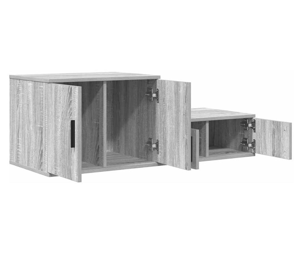 Sonoma sivi ormarić za pohranu 118 x 41 x 40 cm, kompozitno drvo - 6