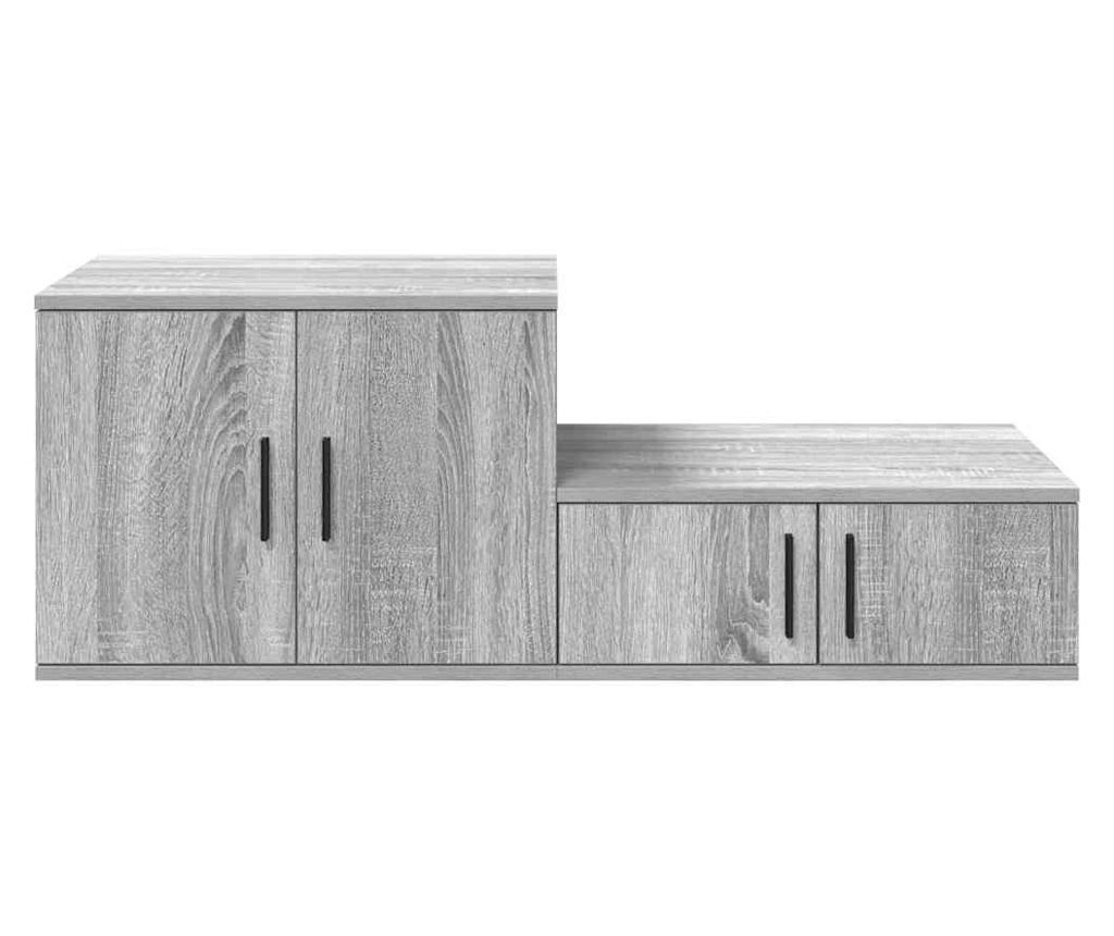Sonoma sivi ormarić za pohranu 118 x 41 x 40 cm, kompozitno drvo - 7