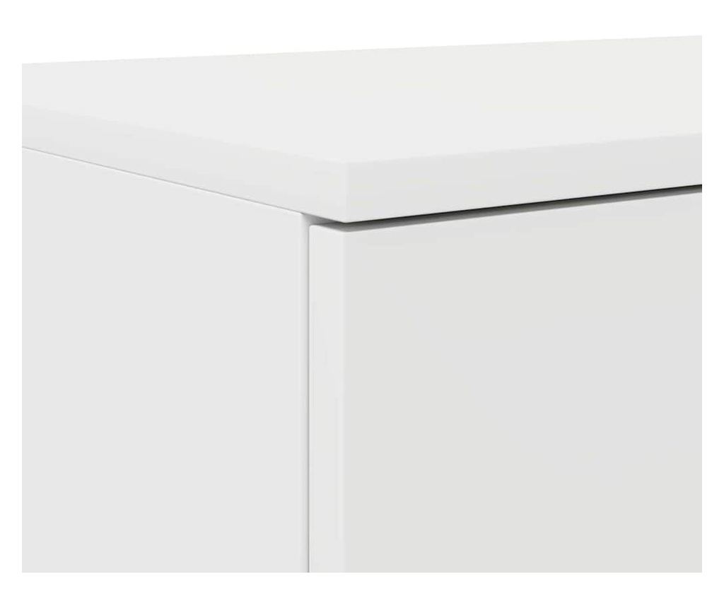 Bijeli noćni ormarić s ladicom - 100 x 36.5 x 16.5 cm, kompozitno drvo - 10