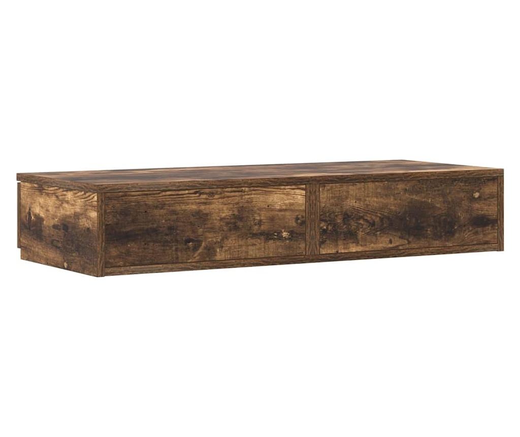 Noćni ormarić s ladicom Smoked Oak 75 X 36.5 X 16.5 Cm - 8