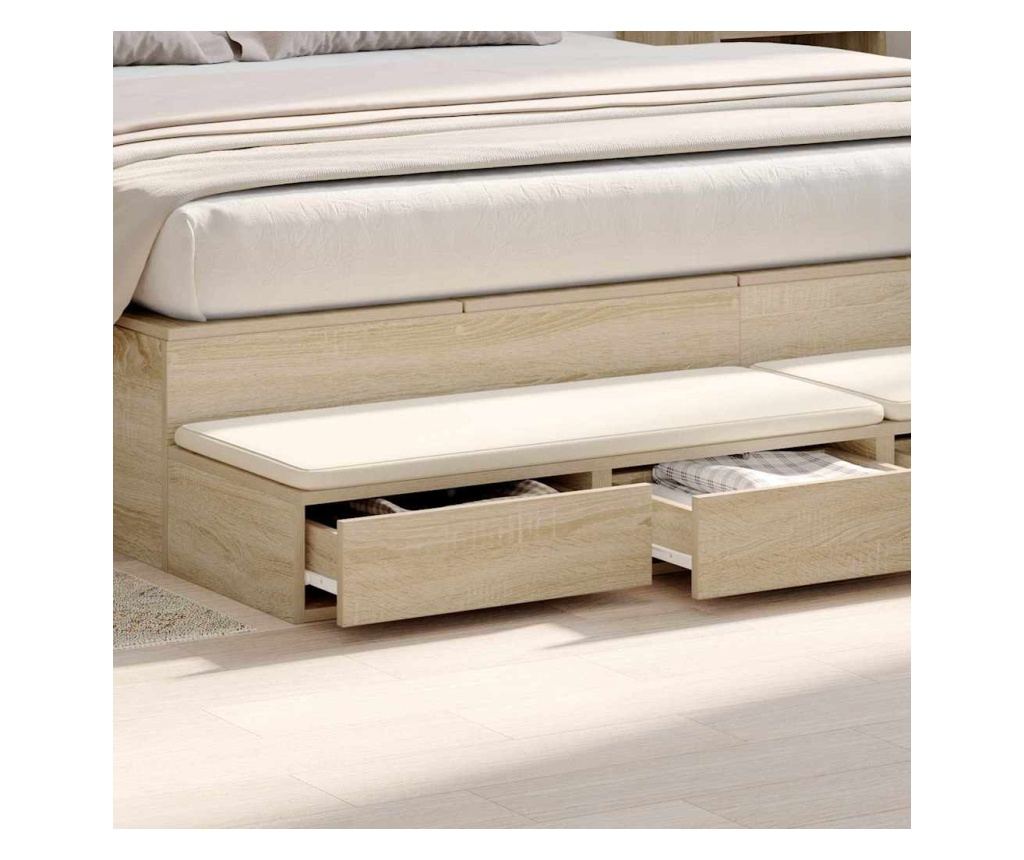 Ladica za krevet Sonoma Oak 180 x 36.5 x 16.5 cm - 4
