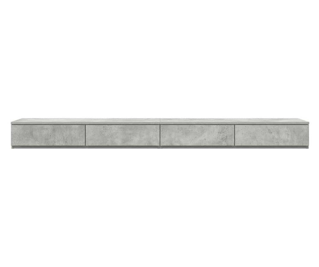 Ladica za krevet betonsko siva 180 x 36,5 x 16,5 cm kompozitno drvo - 6