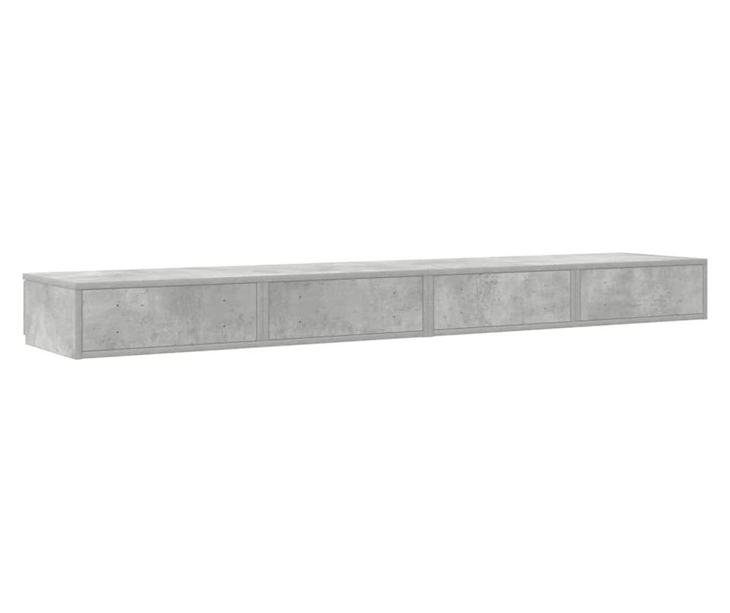 Ladica za krevet betonsko siva 180 x 36,5 x 16,5 cm kompozitno drvo - 8