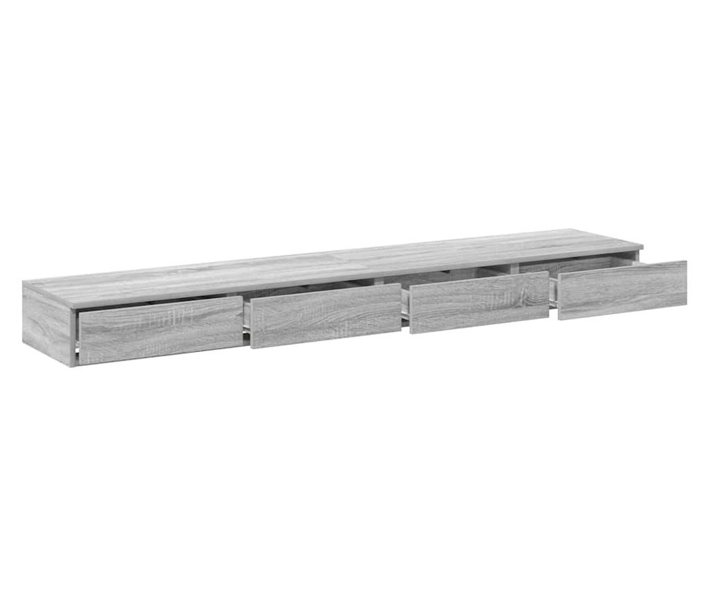 Ladica za krevet Sonoma siva 200 x 36,5 x 16,5 cm - 7