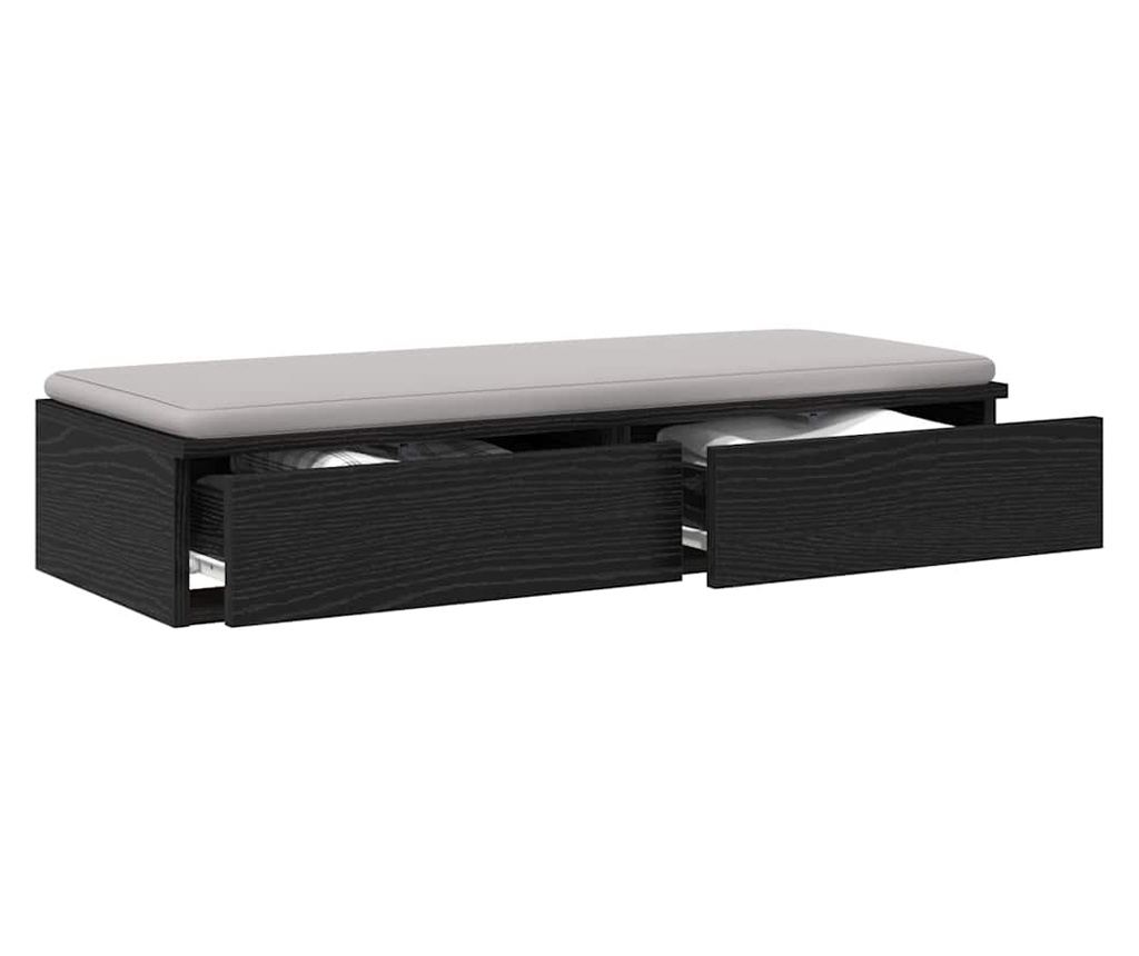 Ladica za krevet crni hrast 80 x 36,5 x 16,5 cm - 3