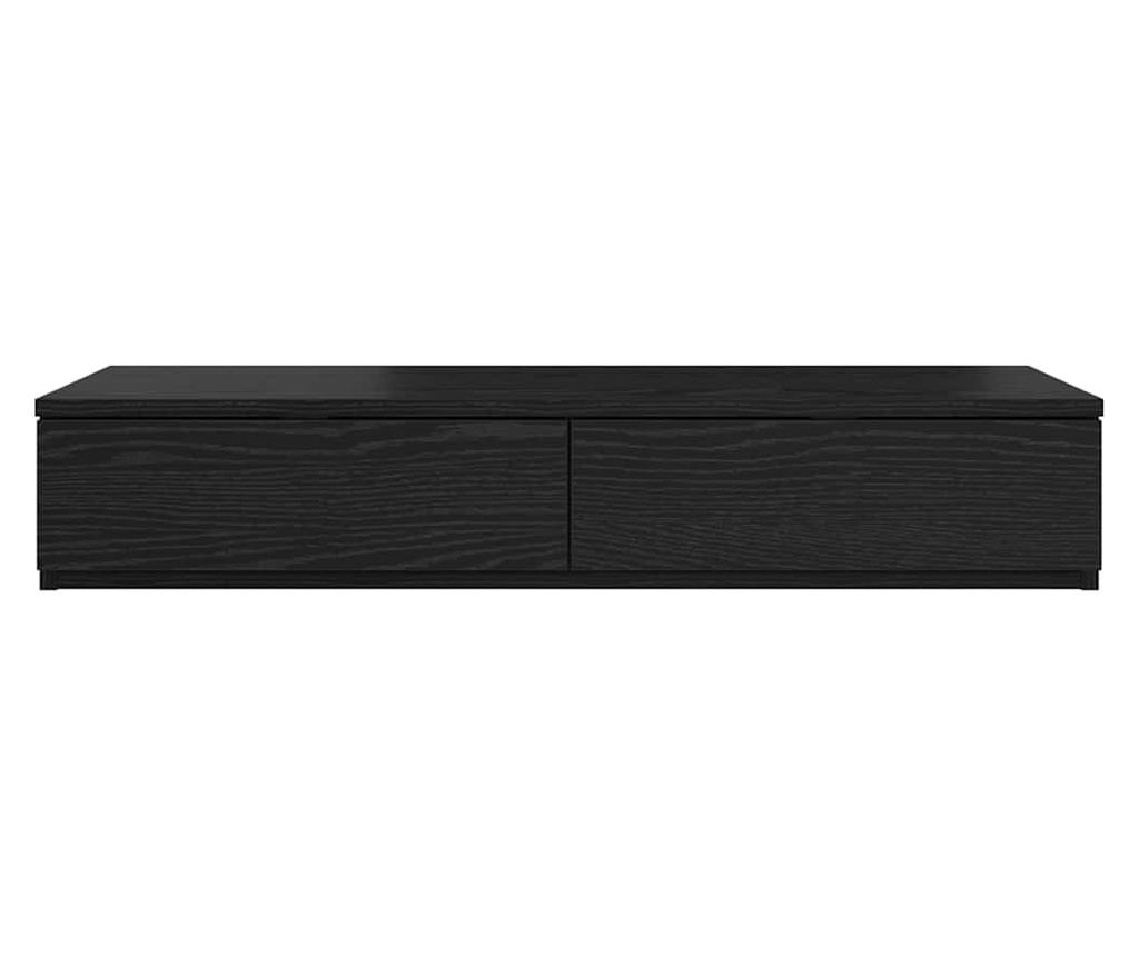 Ladica za krevet crni hrast 80 x 36,5 x 16,5 cm - 6