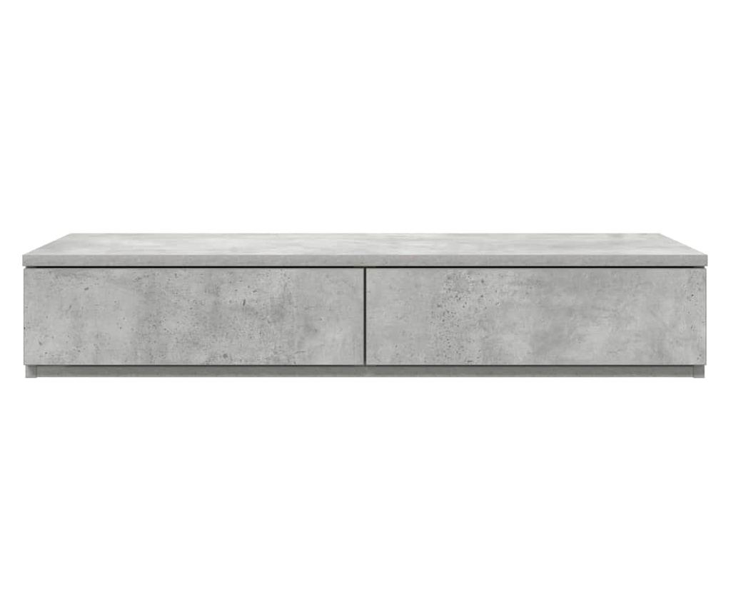 Noćni ormarić s ladicama, betonsko siva, 75 x 36.5 x 16.5 cm, kompozitno drvo - 6