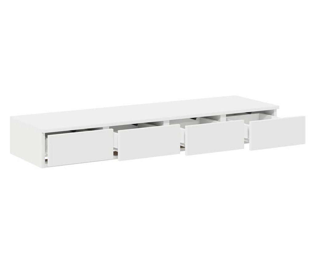 Ladica za krevet Bijela 120 x 36,5 x 16,5 cm Kompozitno drvo - 5