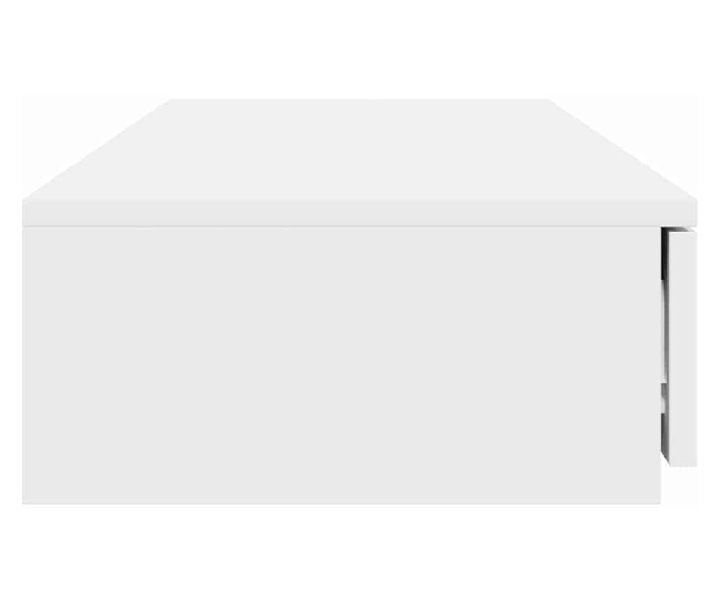 Ladica za krevet Bijela 120 x 36,5 x 16,5 cm Kompozitno drvo - 7