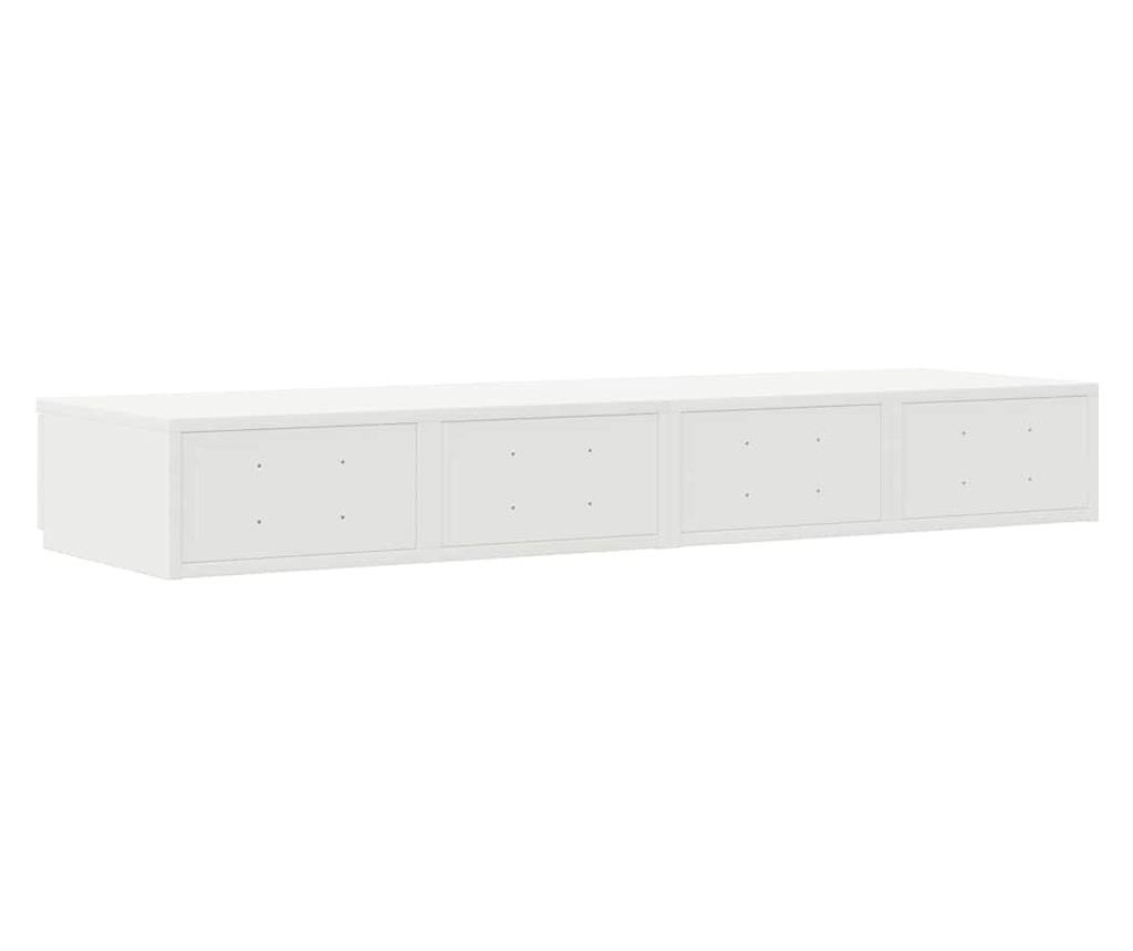 Ladica za krevet Bijela 120 x 36,5 x 16,5 cm Kompozitno drvo - 8