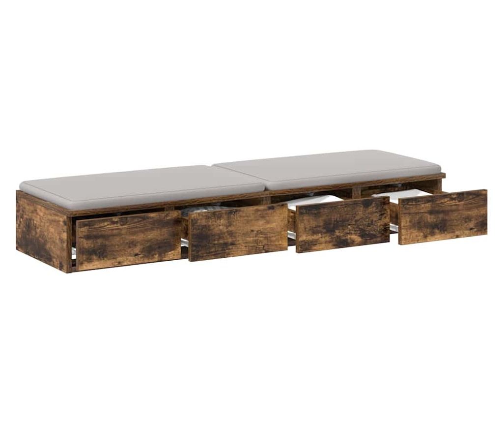 Noćni ormarić s ladicom Smoked Oak 120 X 36.5 X 16.5 cm - 5