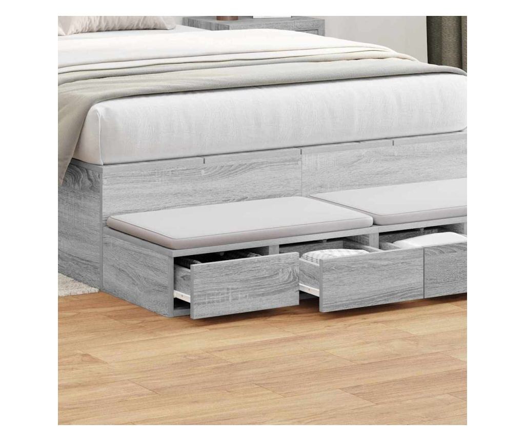 Ladica za krevet Sonoma Grey 120 x 36,5 x 16,5 cm - 4