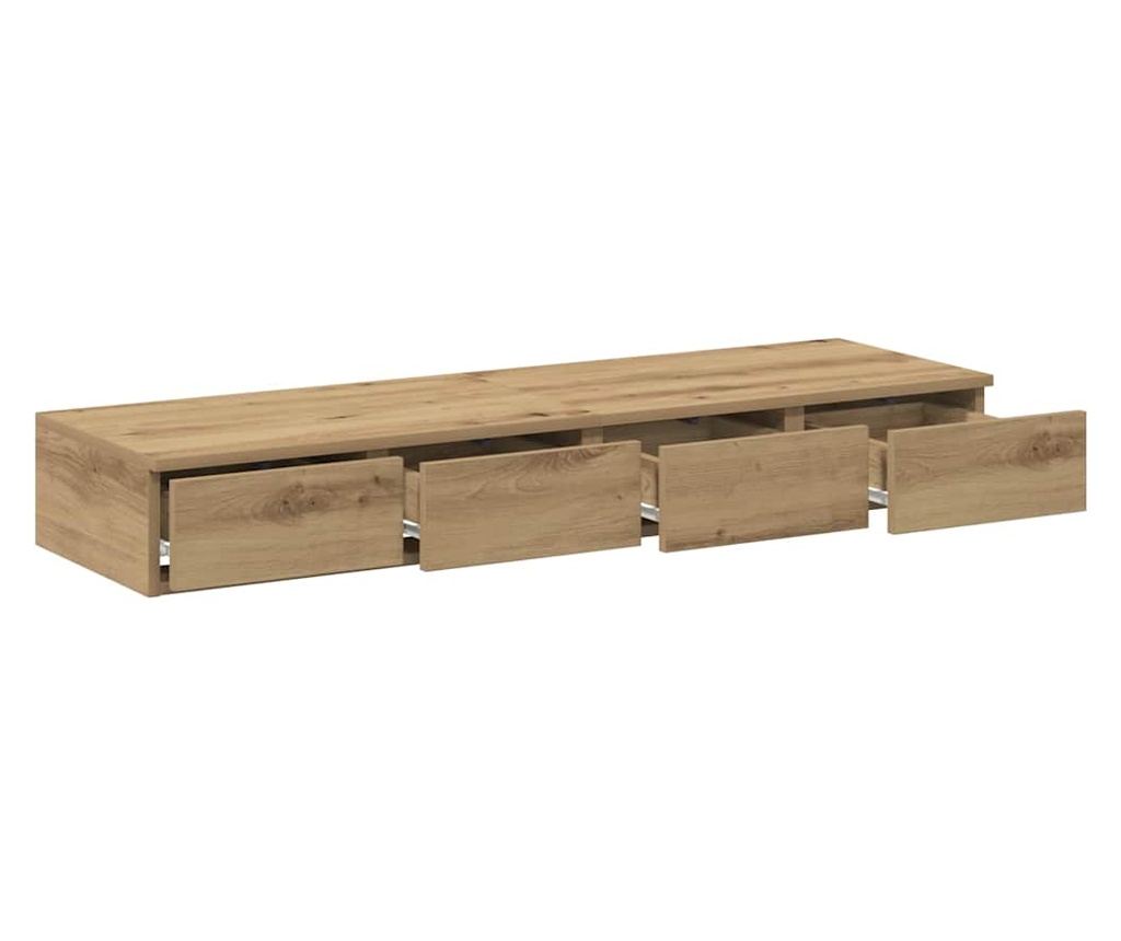 Noćni ormarić s ladicama, Artisan Oak, 120 x 36.5 x 16.5 cm - 5