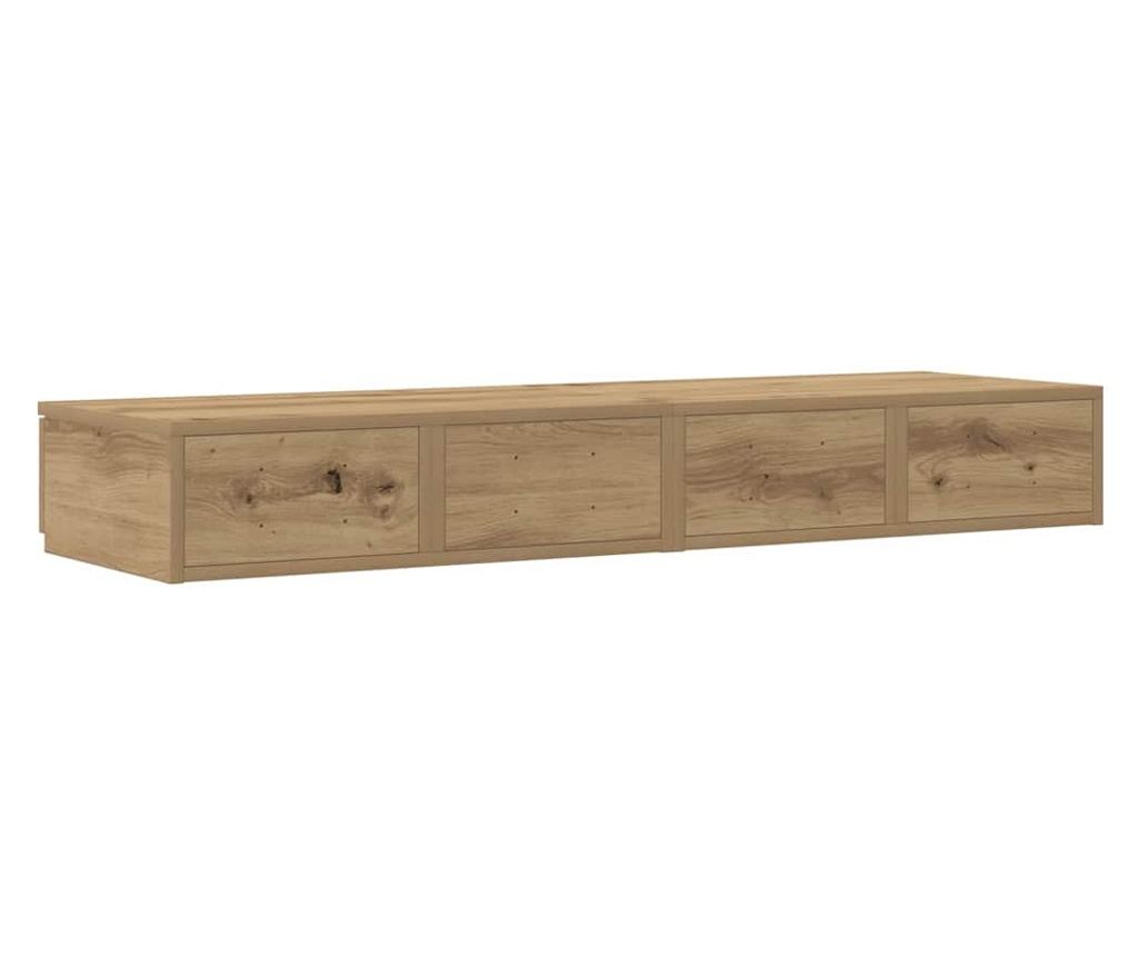 Noćni ormarić s ladicama, Artisan Oak, 120 x 36.5 x 16.5 cm - 8